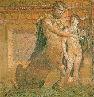 カイロン、古代ローマのフレスコ画